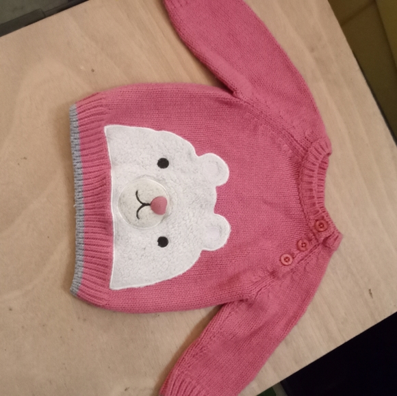 6-12m Joe Fresh Baby by Bebe Pink Knitted Sweater - Picture 2 of 6